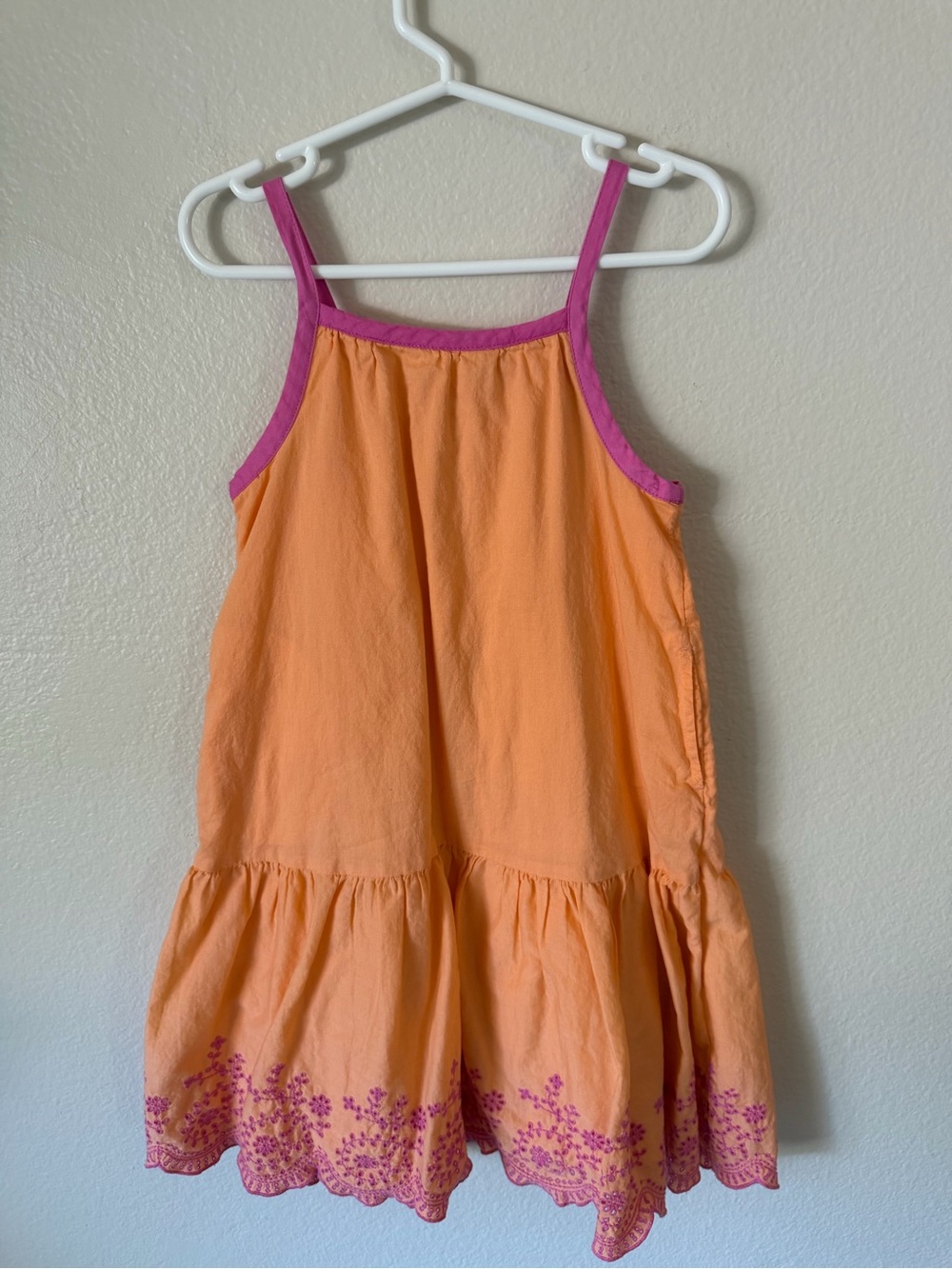 GAP Orange Sundress with Pink Trim